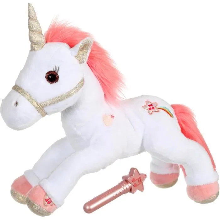 Gipsy Toys - Licorne Lica Bella Magique - 35 cm - Rose et Blanc-0
