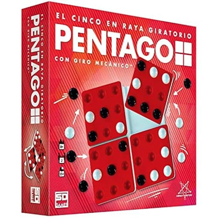 Jeu de société - SD GAMES - PENTAGO - Stratégie - 2 Joueurs - À partir de 8 Ans-0
