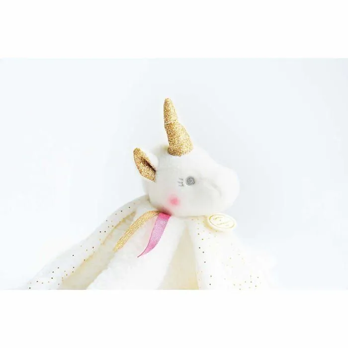 Doudou - DOUDOU ET COMPAGNIE - Licorne or 22 cm - Enfant - Fille - Blanc-1