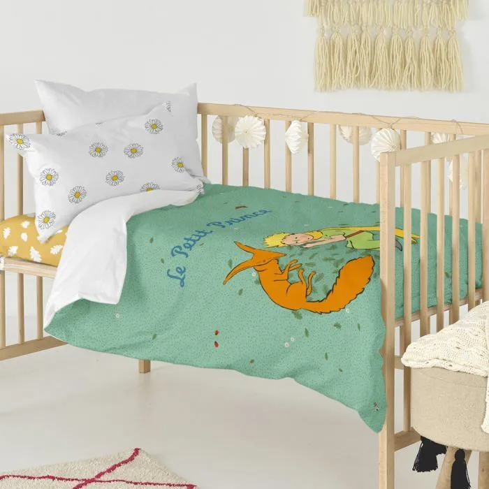 Parure housse de couette 2 pièces Le printemps 115x145 cm (Lit Bébé)-1