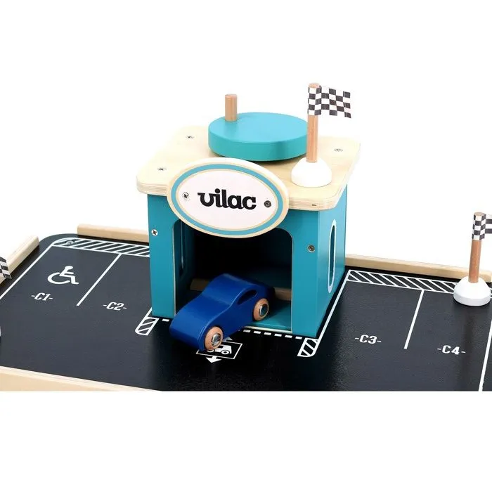 Vilac - Garage en bois vintage Vilacity-4