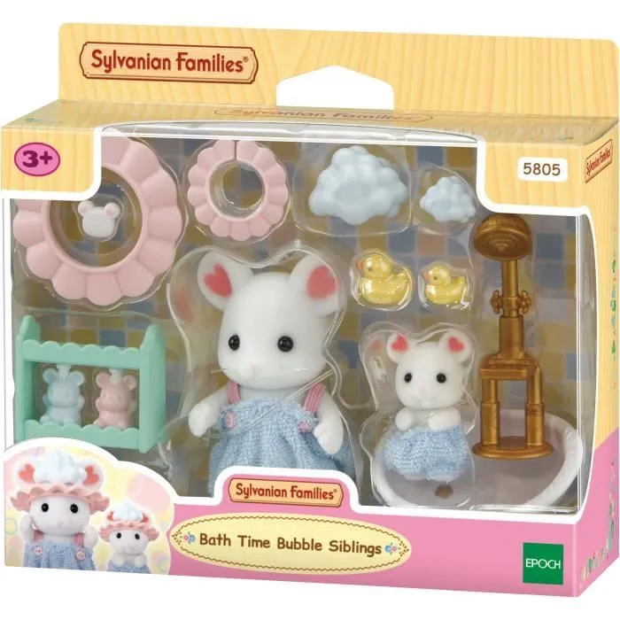 Le bain des frères Souris Marshmallow - SYLVANIAN FAMILIES - 5805-0
