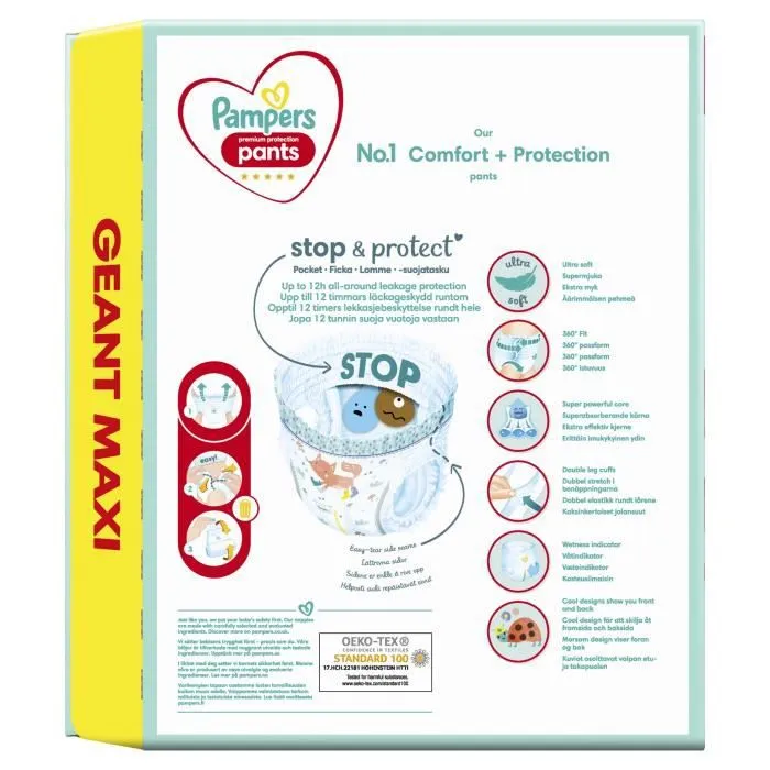 PAMPERS Premium Protection Pants Taille 6 - 58 Couches-culottes-5