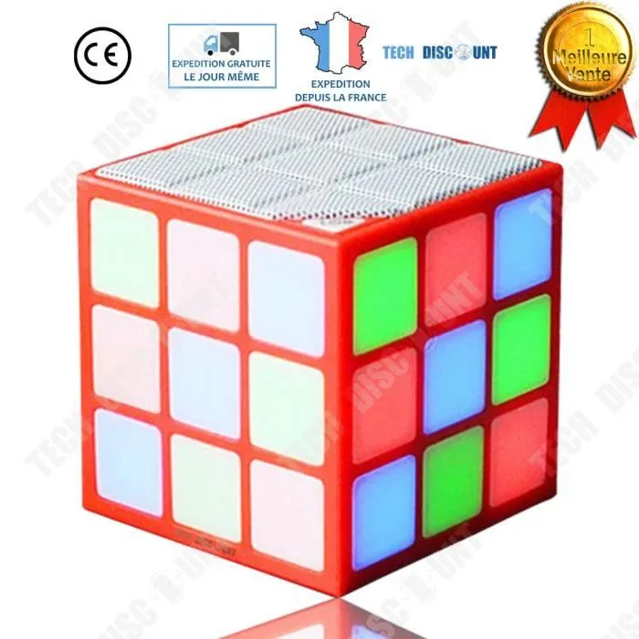 TD® Haut-parleur rubik cube enceinte Bluetooth portable waterproof Sans Fil puissance mains libres musique téléphone appareil origin-0