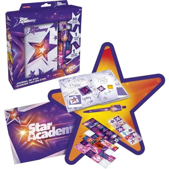 Journal de Star - STAR ACADEMY - Loisir Créatif - Violet - Pour Enfant de 6 ans et plus-0
