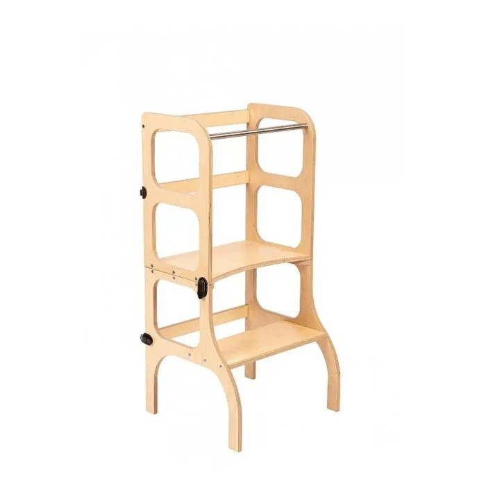 Tour d'apprentissage - Ette tete - TWoB - Step'n'Sit - Bois - Marron - 48x59x7cm-0
