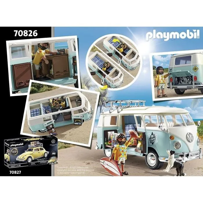 PLAYMOBIL - Volkswagen T1 Combi - Edition spéciale - Classic Cars-2