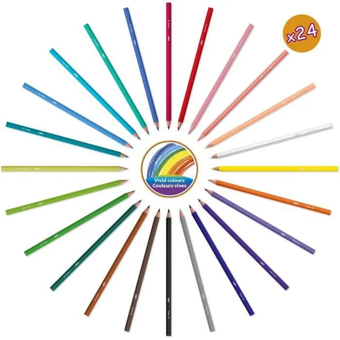 BIC Kids Boîte de Coloriage - 60 Crayons de Couleurs/60 Feutres de Coloriage-3