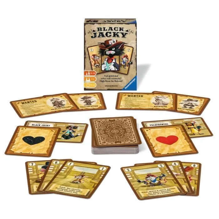Jeu de cartes à collectionner - RAVENSBURGER - Black Jacky - 55 cartes - Mixte - 10 ans et plus-1