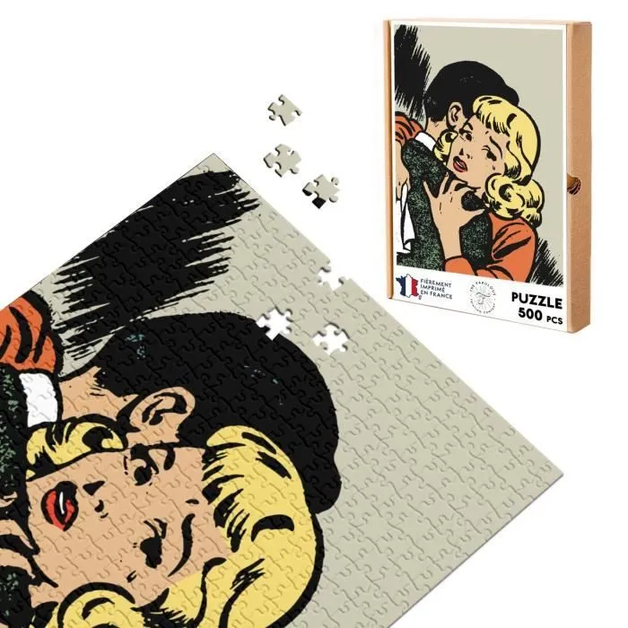 Puzzle Classique - FABULOUS - Bandes Dessinees Pop Art Couple - 500 Pièces - Adulte - Intérieur - Mixte-0