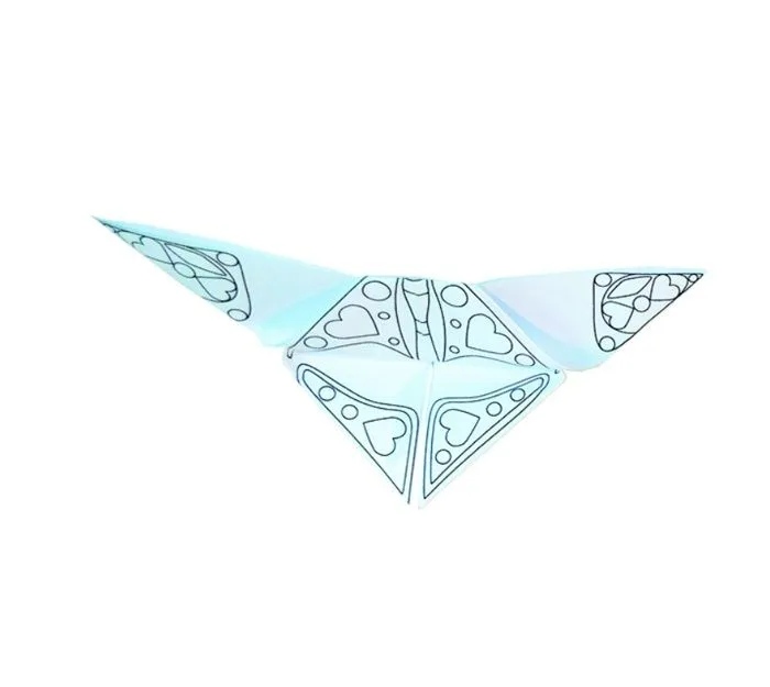 Kit Origami - Fridolin - Papillon - 20 Feuilles - 15x15 cm - À colorier-1