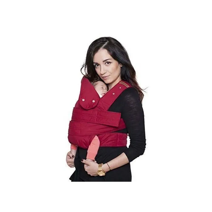 marsupi Porte-bébé et enfant version 2.0 (rouge rubis/rouge, L)