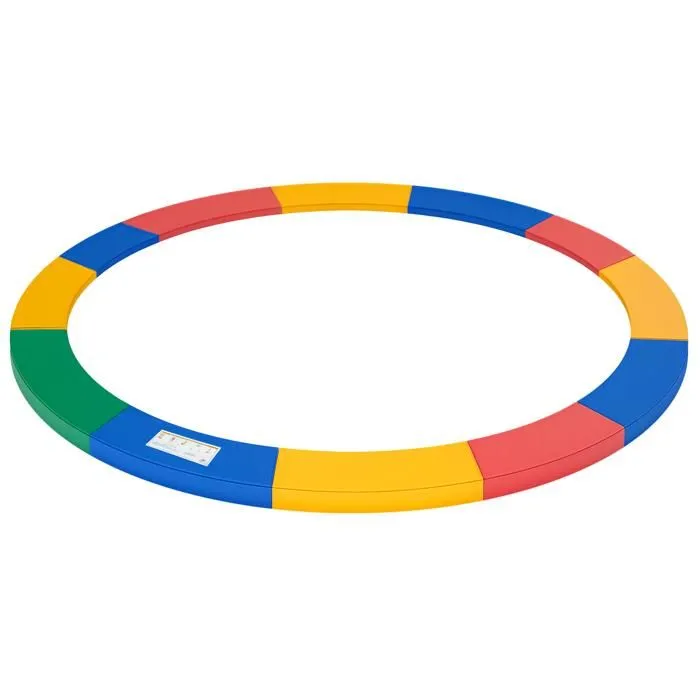 Coussin de protection pour trampoline de remplacement - HOMCOM - Ø 366 cm - résistant aux rayons UV - anti déchirure - rouge-0