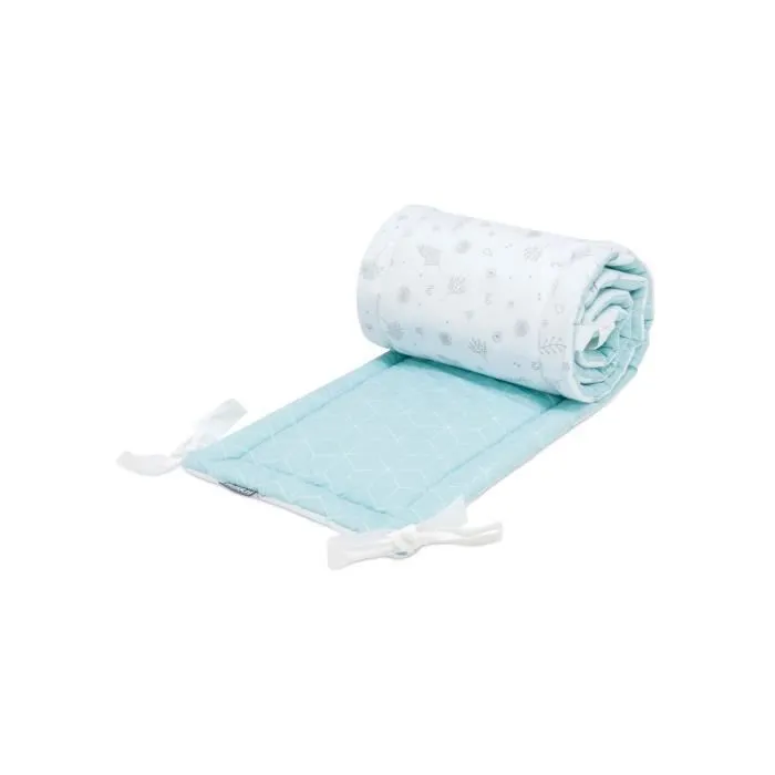 Bellochi Tour de Lit Bébé 180 x 30 cm - Certifié - Universel en Coton Souple pour un Matelas 120 x 60 cm - Fresh-1