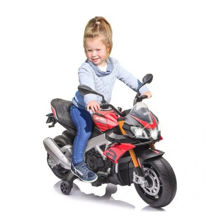 Véhicule électrique pour enfants - Jamara Kids - RIDE-ON APRILIA TUONO V4 1100 RR - Rouge - Batterie - 2 roues-5