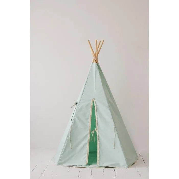 Tipi avec pompons enfant Moi Mili "Mint Fog" - mint fog - TU-1