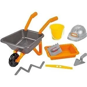 Jouet de construction - Ecoiffier - Pack maçonnerie brouette 50 cm - 8 pièces - Dès 18 mois-0