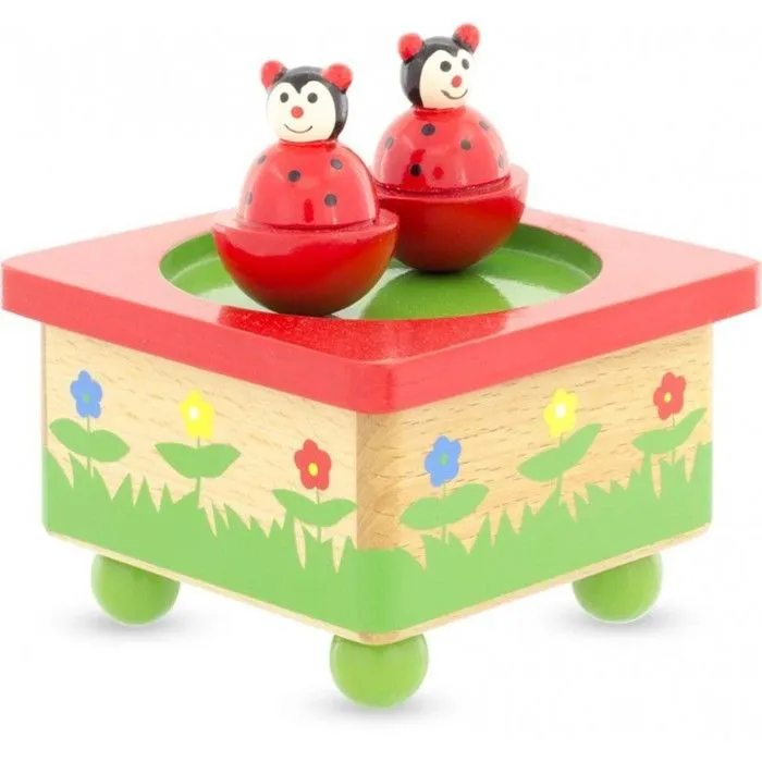 Boite à musique ULYSSE 1127 pour bébé - personnages aimantés coccinelles - Berceuse Mozart-2