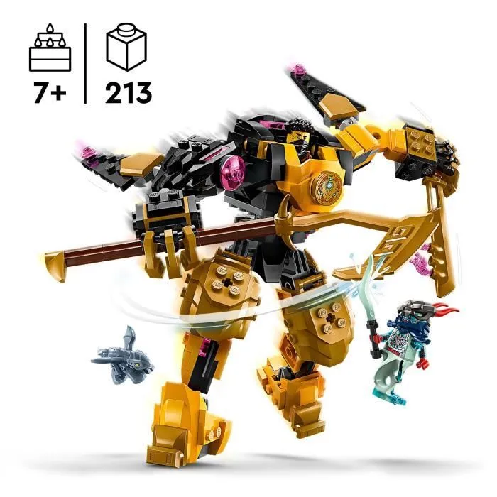 LEGO NINJAGO 71839 Le Robot De Spinjitzu d’Arin - Jeu De Construction Pour Garçon 7 Ans-1