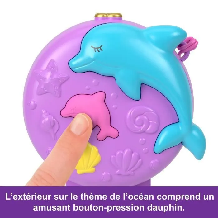 Polly Pocket-Sauvetage du dauphin-Coffret 2 mini-figurines et animaux HWN96-3