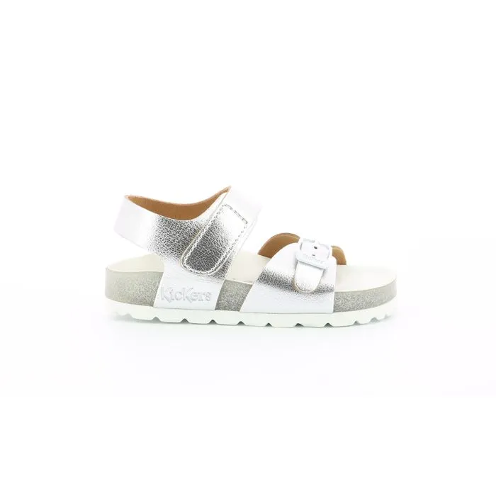 Sandales - KICKERS - Sunkro - Argent - Confort optimal - Fermeture scratch-0