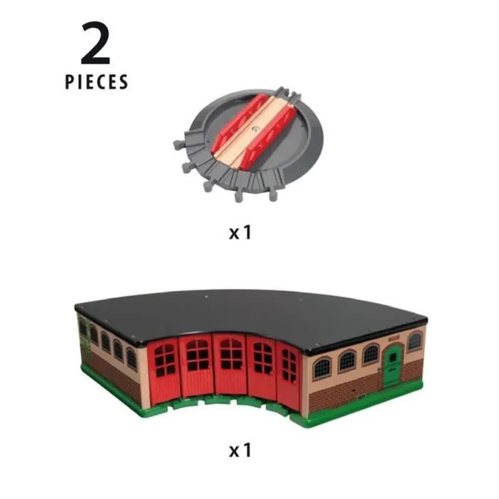 Brio World Grande Gare de Triage - Accessoire pour circuit de train en bois - Ravensburger - Mixte dès 3 ans - 33736-4