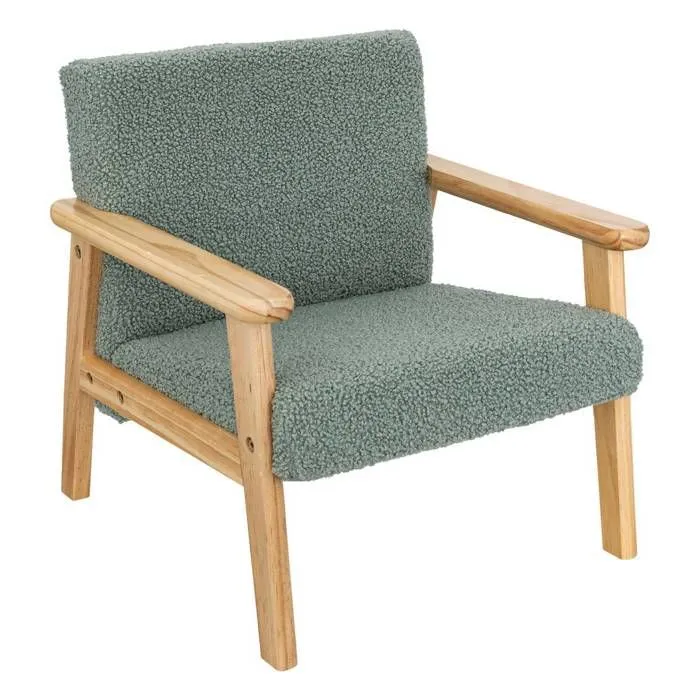 Fauteuil enfant Basile vert céladon - Atmosphera createur d'interieur - Vert-0