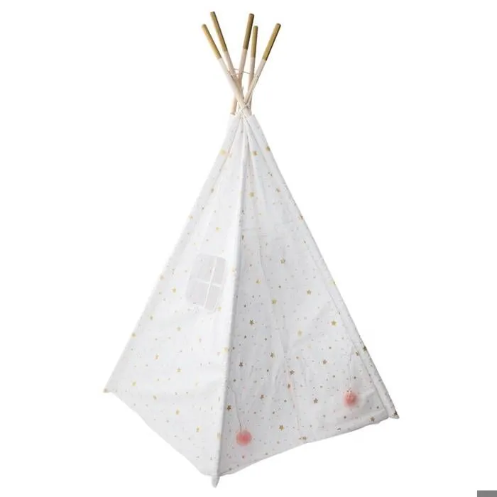 Tipi enfant blanc & doré - Blanc - Atmosphera createur d'interieur-1