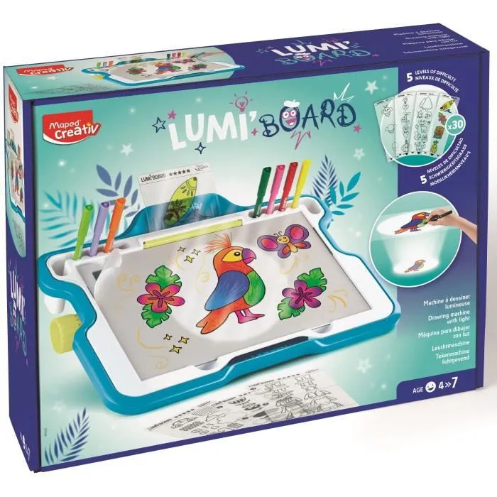 Maped Creativ - Lumiboard - Machine lumineuse pour apprendre à dessiner pour les enfants dès 4 ans-0