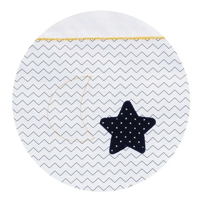 Edredon pour lit bébé en coton blanc - SAUTHON - Hello - Réversible - Doux - 140x70-1