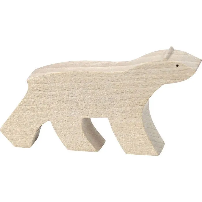 Jeux de société avec figurines - Ours blanc Pompon - 8,5 x 5 x 2 - Beige-0
