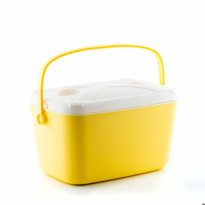 Glacière Rigide Portable - InnovaGoods - 15 L - Design Rétro - Couvercle Multifonctionnel - Léger et Maniable-0