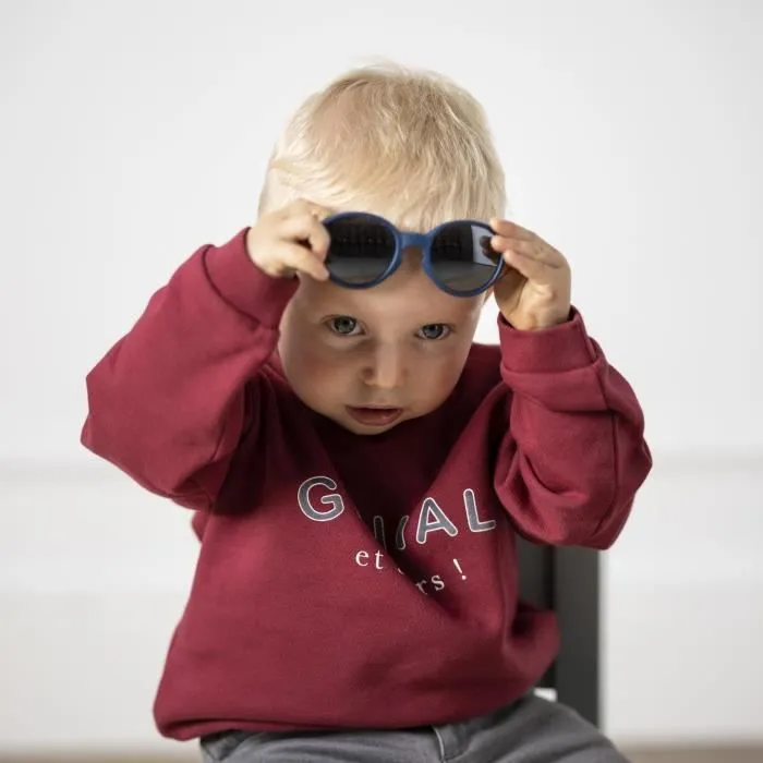 MAÏKA Lunettes de Soleil bébé Nuage Bleu - Bandeau élastique - De 0 à 3 ans-3