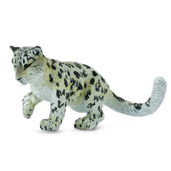 Figurine - Animaux sauvages - Bébé Léopard des neiges - Blanc - 3 ans et plus - Pour bébé-0