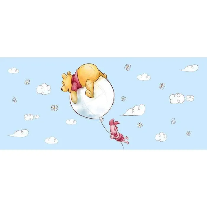 Poster géant - DISNEY - Winnie l'Ourson Ballon - 202x90 cm - Lavable - Décoration murale enfant-0