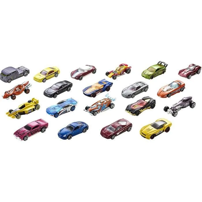 Hot Wheels - Coffret 20 véhicules - mini-véhicules - 3 ans et +-3