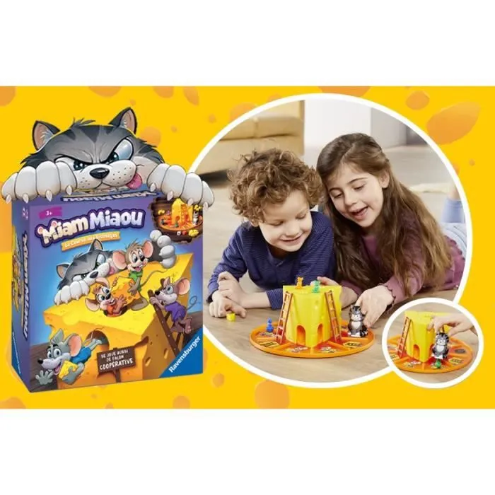 Jeu de société - Ravensburger - Miam Miaou - La course aux fromages - Enfant 3 ans - 2 à 4 joueurs-3