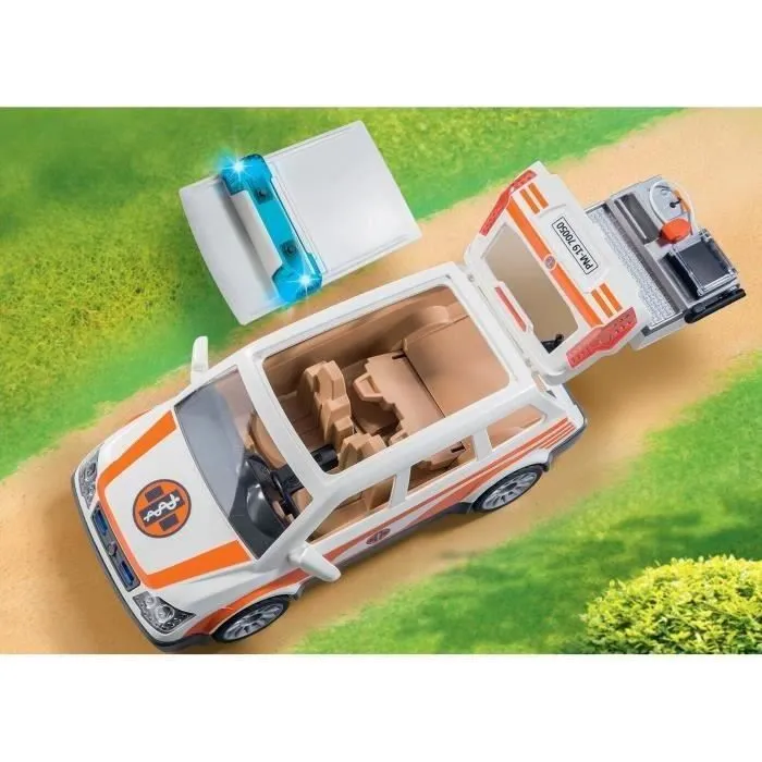 PLAYMOBIL - 70050 - City Life Les Secouristes - Voiture et ambulancier-3