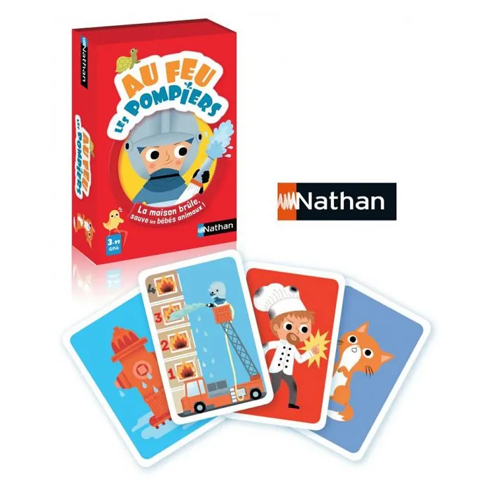 NATHAN - Au feu les Pompiers - Jeu de Cartes-4