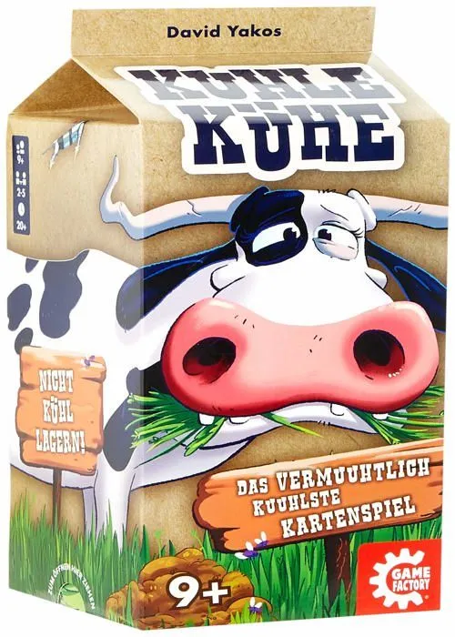 Game factory - 646229 - GAMEFACTORY Kuhle Kuhe Jeu de cartes, Multicolore - Version Allemande-0
