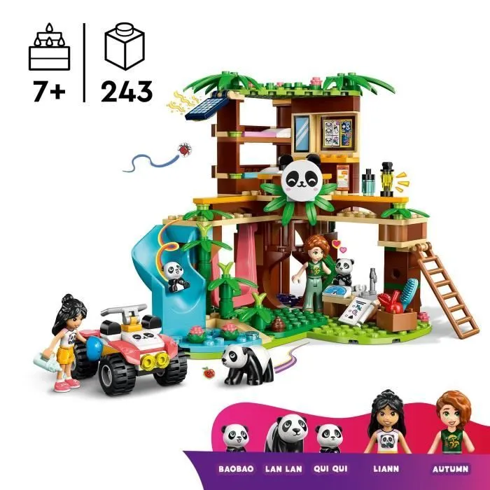 LEGO Friends 42648 Le Sanctuaire des Pandas - Jeu de Construction pour Fille dès 7 Ans-1
