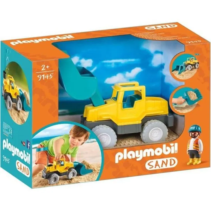 Chargeur avec Pelle - PLAYMOBIL 9145 - Playmobil Sand - Mixte - A partir de 2 ans-0
