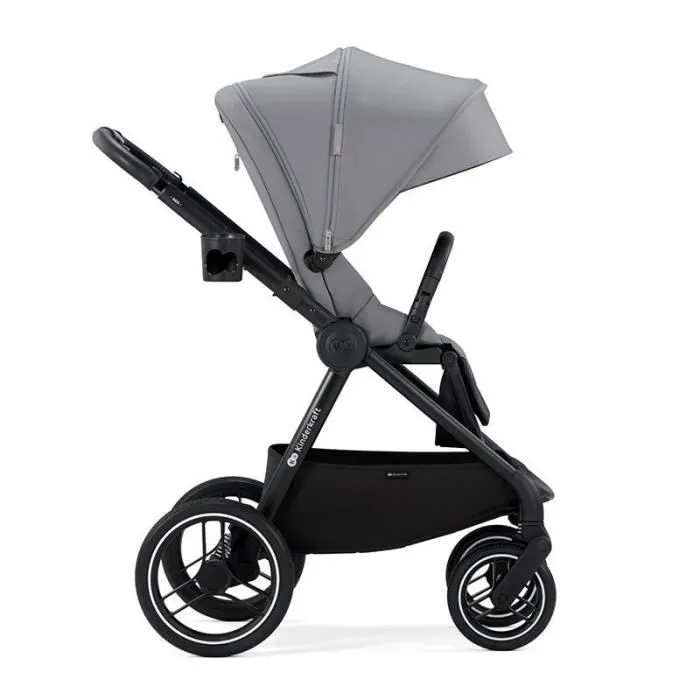 Poussette combinée Kinderkraft Nea Platinium Grey - Mixte - 4 roues - Gris - 11,6 kg-3