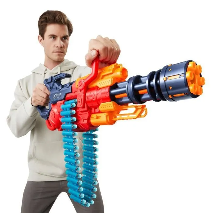 Blaster Automatique - ZURU - XSHOT Crusher - Ceinture de 35 fléchettes - Portée de 27 mètres-2