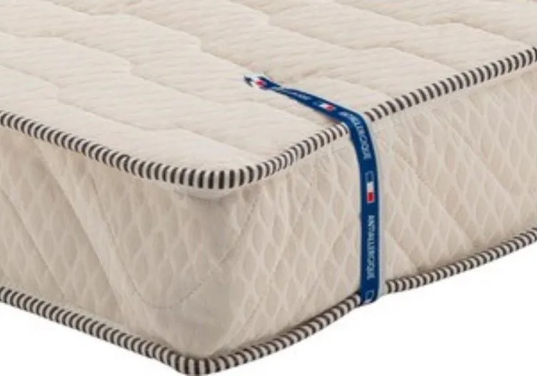 Matelas Très Ferme Pour tous Clic Clac 130x190 x 15 cm - Découpe Assise 70 cm - 5 zones de Confort - Noyau Poli Lattex HR Dernière-2