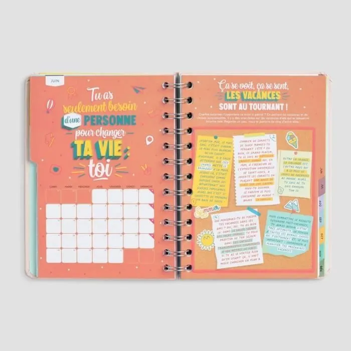 Agenda - Mr. Wonderful - 2023 - Petit format - Rose - Organisation hebdomadaire-2