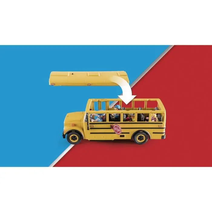 PLAYMOBIL - 71094 - City Life - Bus scolaire - Avec lumières de signalisation et 4 personnages-7