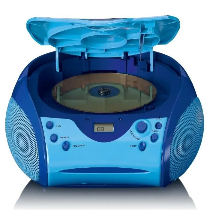 Lenco SCD-24BU kids - Radio portable avec lecteur CD - Bleu-1