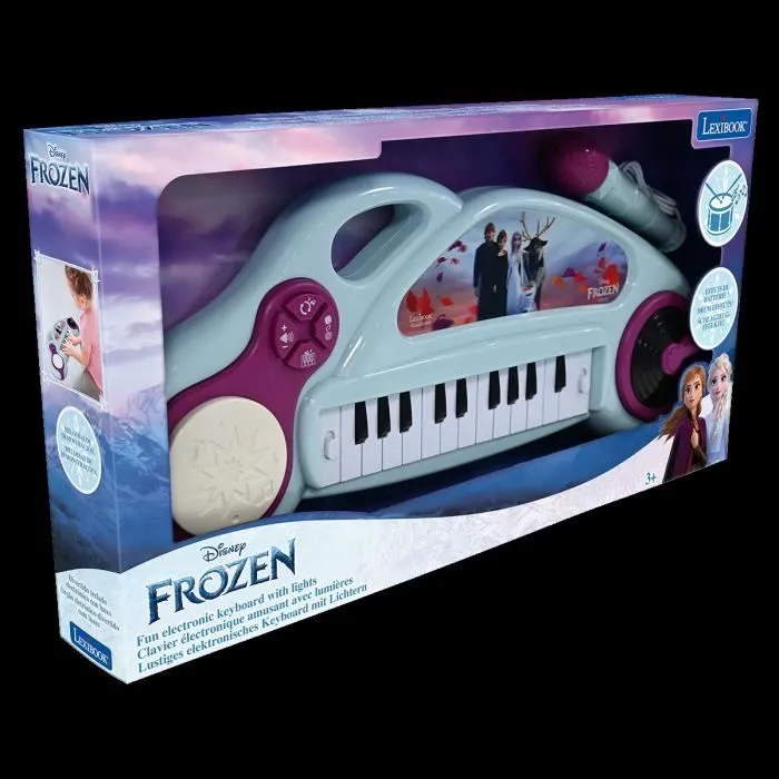 Piano électronique pour enfants La Reine des Neiges avec effets lumineux-4