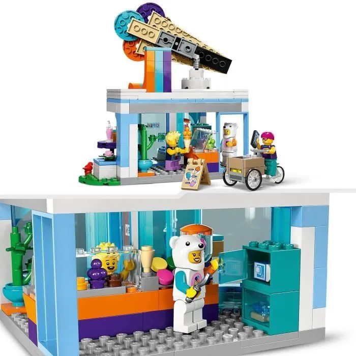LEGO® City 60363 La Boutique du Glacier, Jouet pour Enfants Dès 6 Ans, avec Vélo Cargo-1